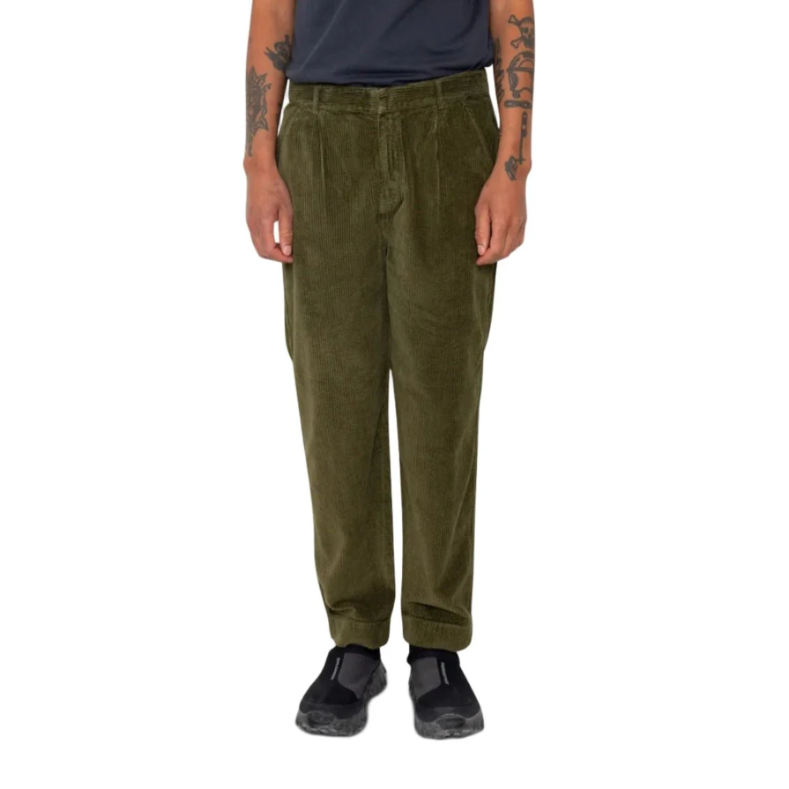 Folk Signal Pant Olive Chunky Cord Olive - Image 2