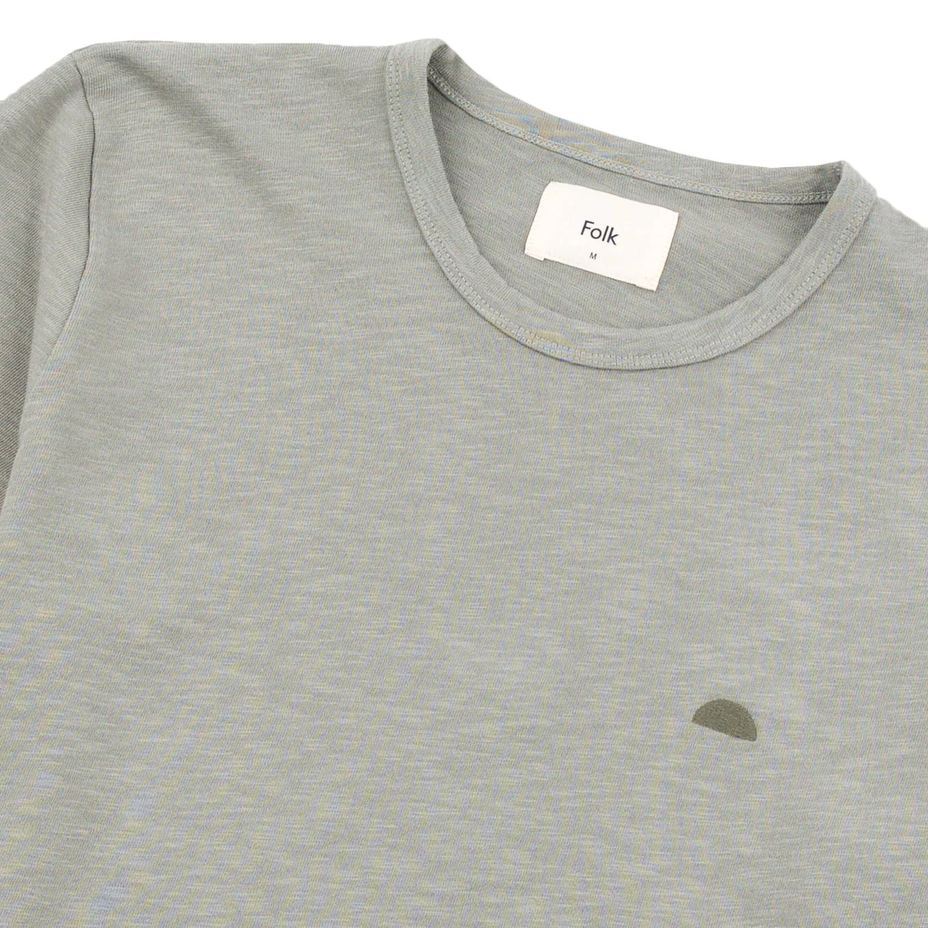 Folk Slub Tee Light Sage - Image 2