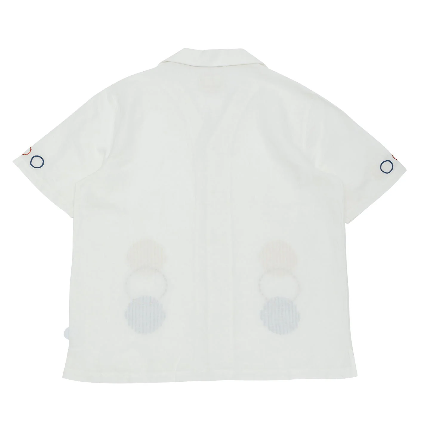 Folk SS Soft Collar Shirt Ecru Sun Embroidery - Image 3