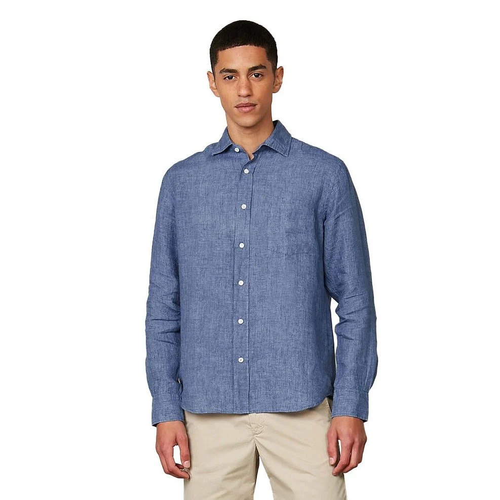 Hartford Paul Delave Linen Shirt Denim
