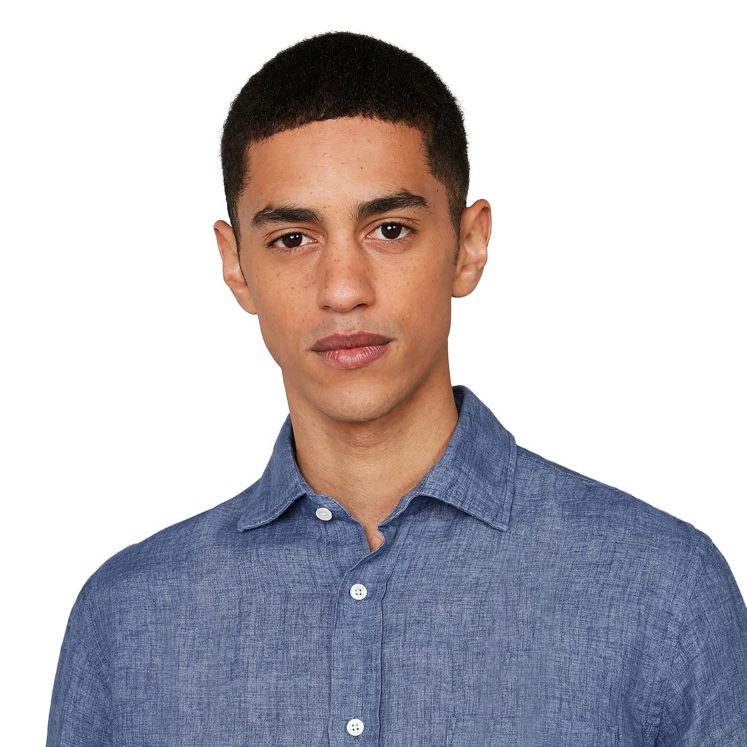 Hartford Paul Delave Linen Shirt Denim - Image 2