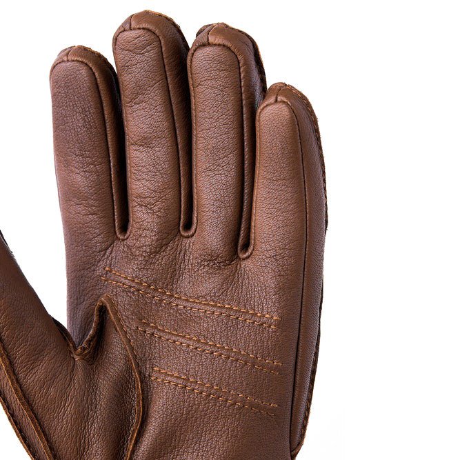 Hestra Gloves Deerskin Primaloft Glove Chocolate - Image 3