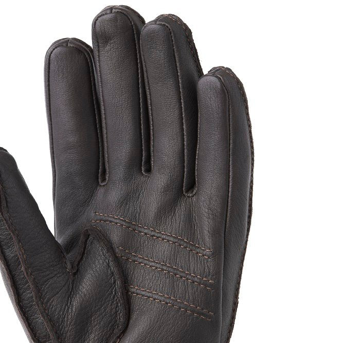 Hestra Gloves Deerskin Primaloft Glove Dark Brown Dark Brown - Image 3