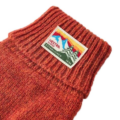 Hestra Gloves Ragwool Gloves Brick Red - Image 2