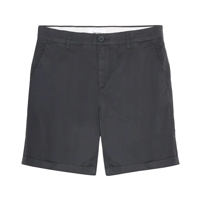Knowledge Cotton Apparel Chuck Poplin Chino Shorts Phantom