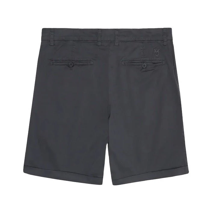 Knowledge Cotton Apparel Chuck Poplin Chino Shorts Phantom - Image 3