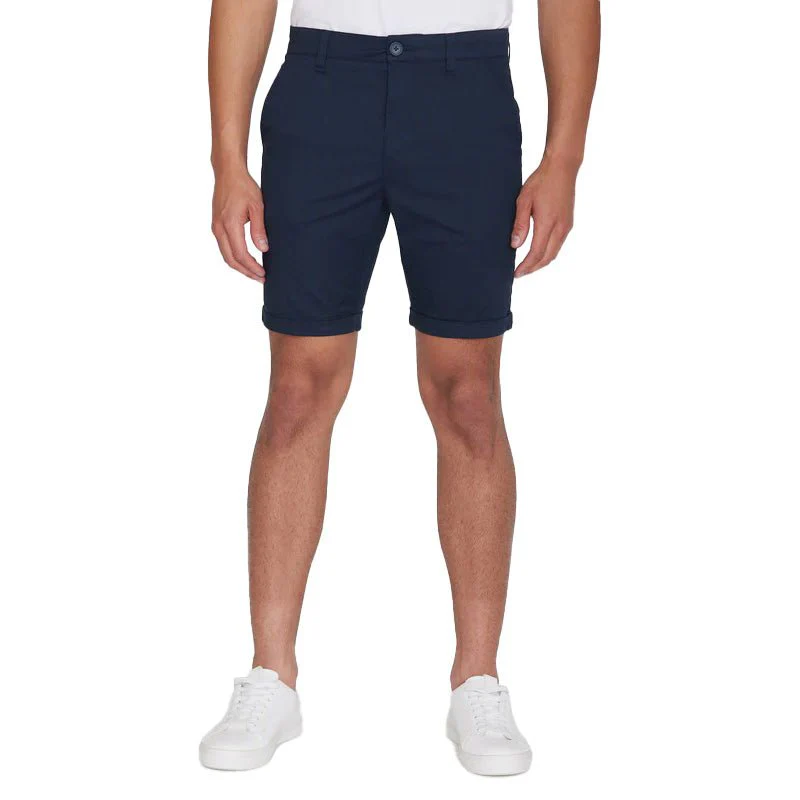 Knowledge Cotton Apparel Chuck Poplin Chino Shorts Total Eclipse