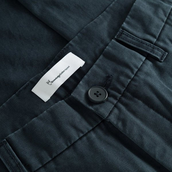 Knowledge Cotton Apparel Chuck Twill Pants Total Eclipse - Image 3