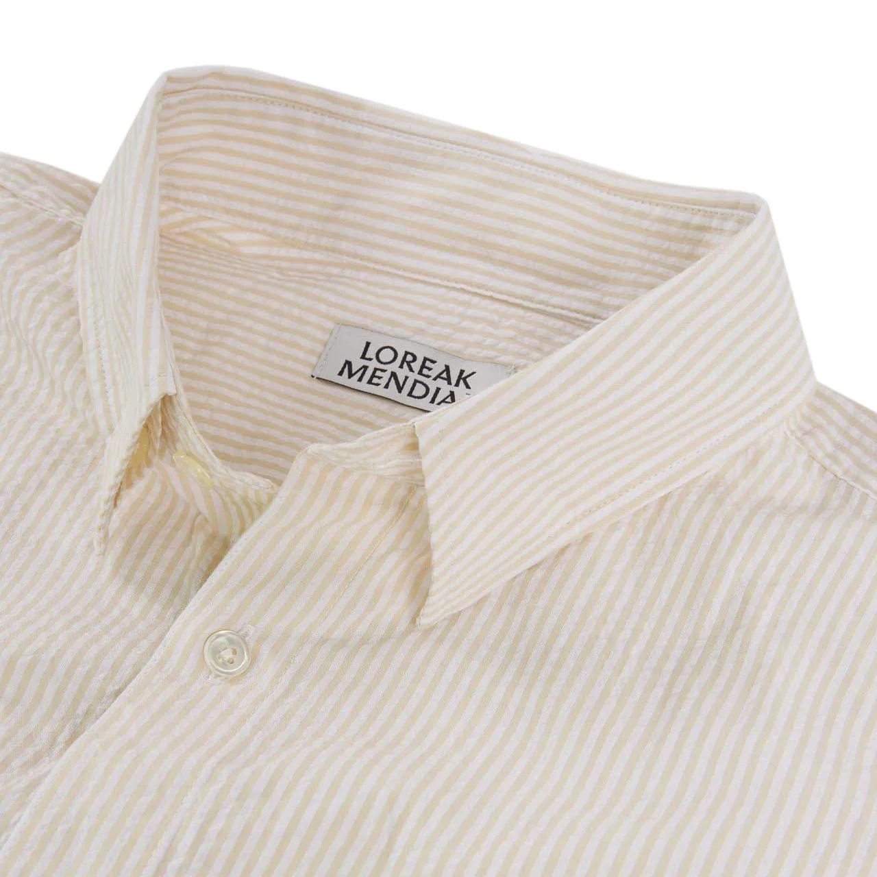 Loreak Mendian Zarugalde Seersucker Shirt Vanilla - Image 5