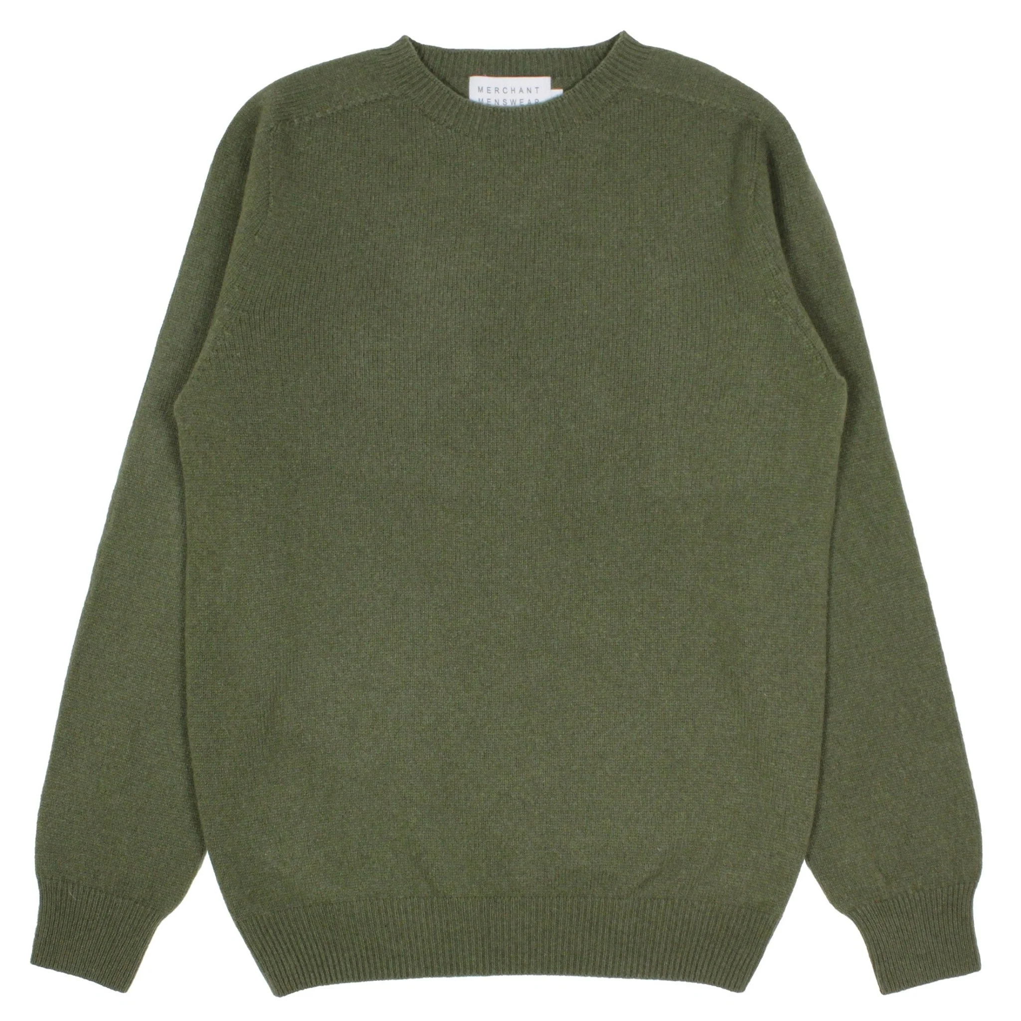 Merchant Menswear Merino / Cashmere Crew Knit Lichene