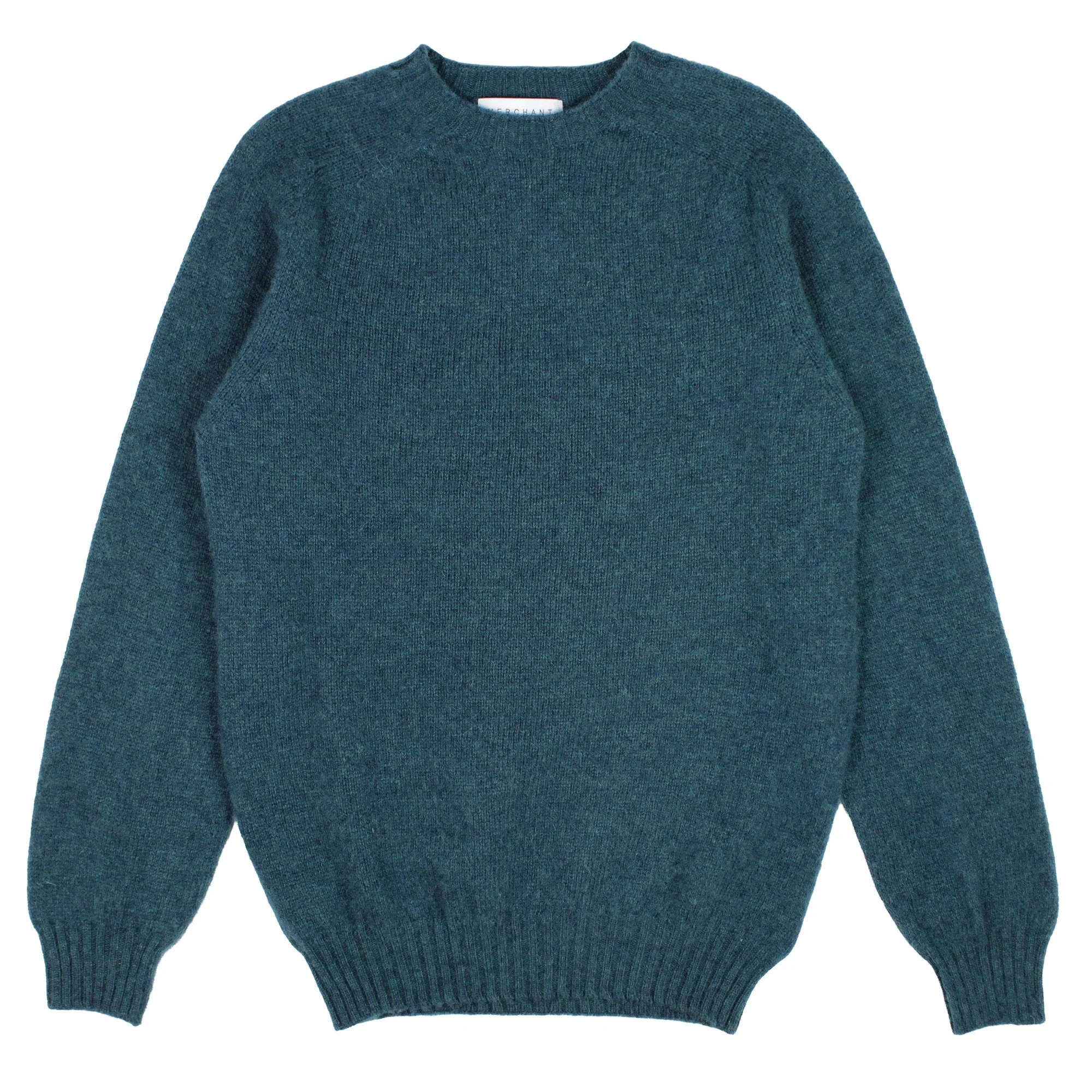 Merchant Menswear Shaggy Brushed Crew Knit Tempest