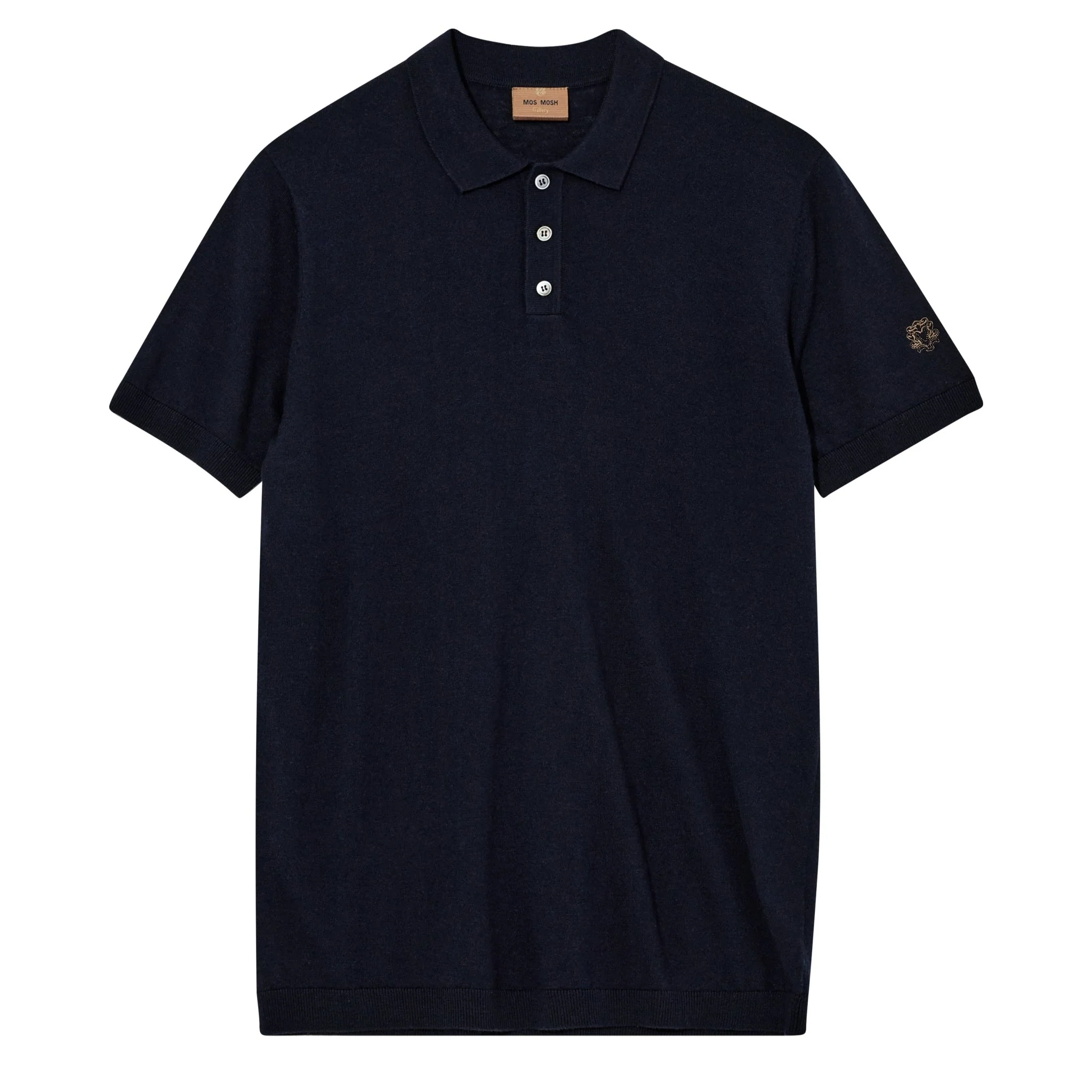Mos Mosh Gallery Adam S/S Polo Shirt Navy - Image 2