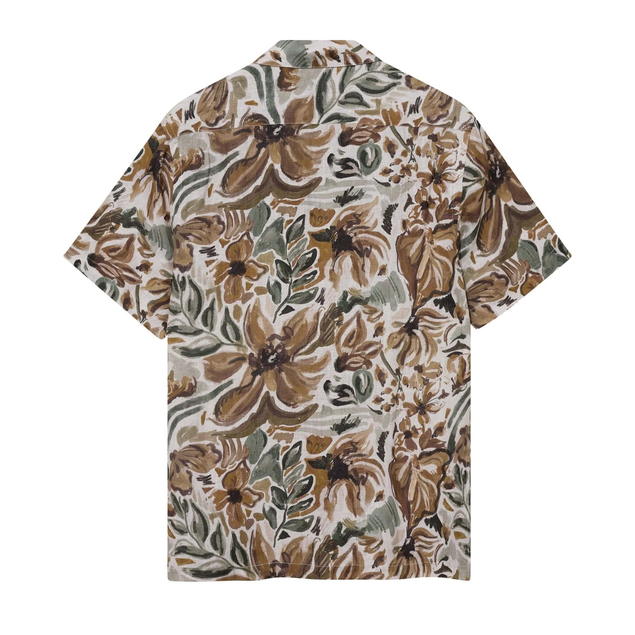 Mos Mosh Gallery Babel Sun Linen Shirt Foss Green - Image 5