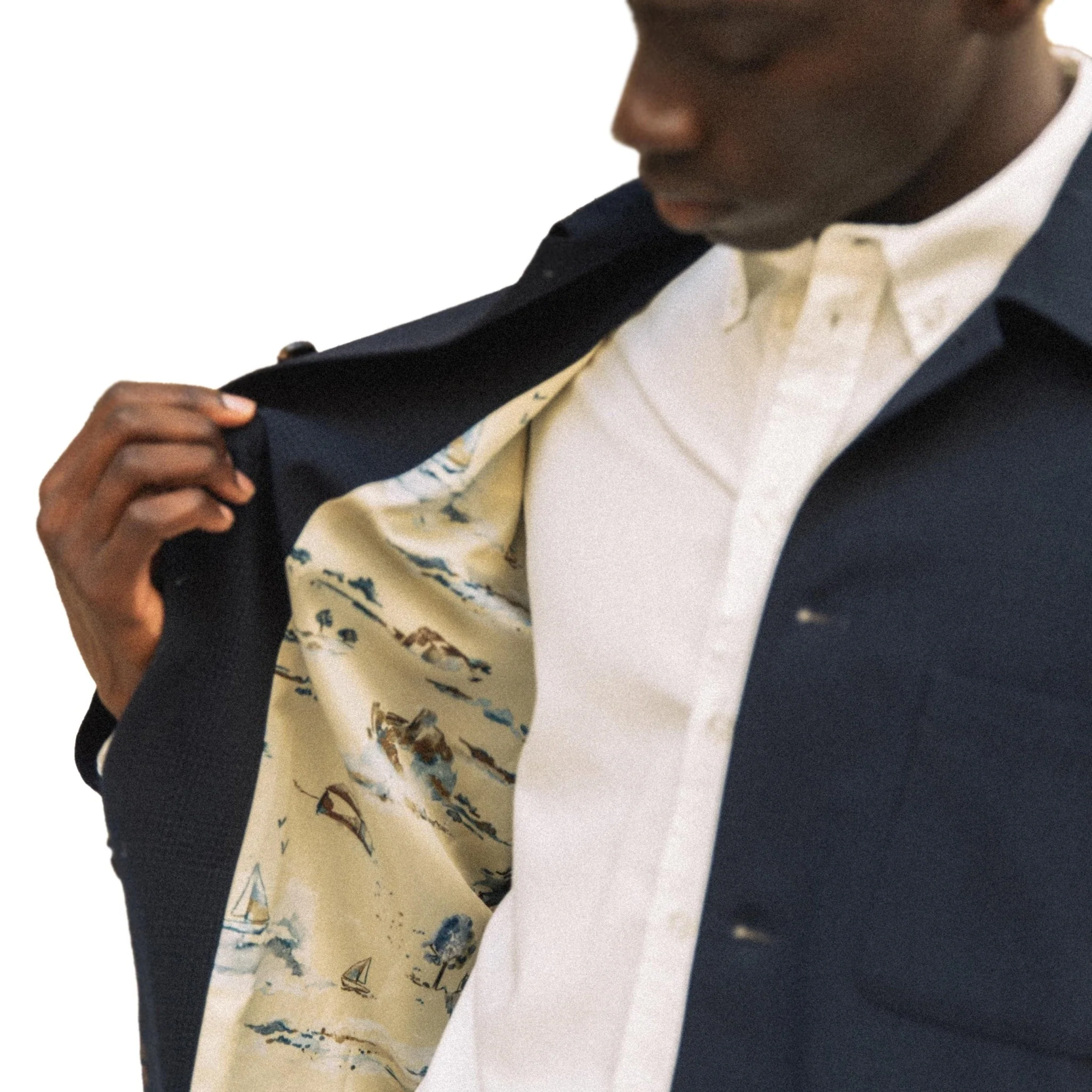 Mos Mosh Gallery Conor Seer Jacket Navy - Image 3