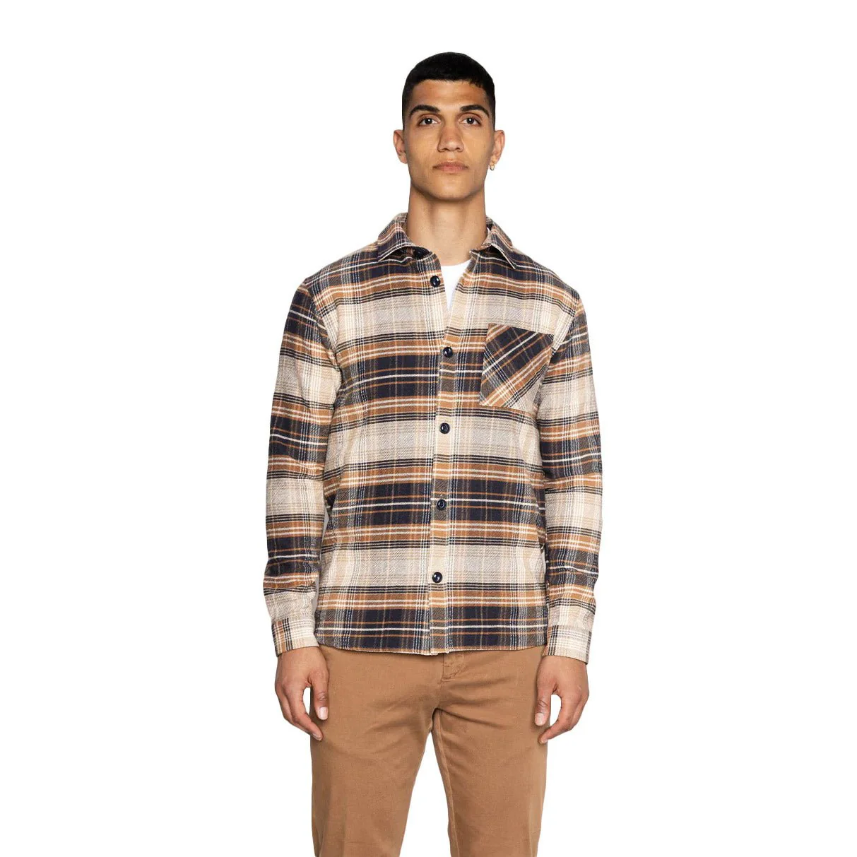 Mos Mosh Gallery David Lavato Shirt Navy Check