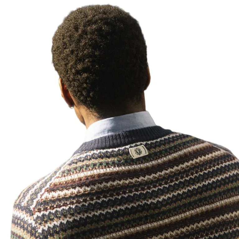 Mos Mosh Gallery Laporte Ice Pullover Charcoal Melange - Image 3