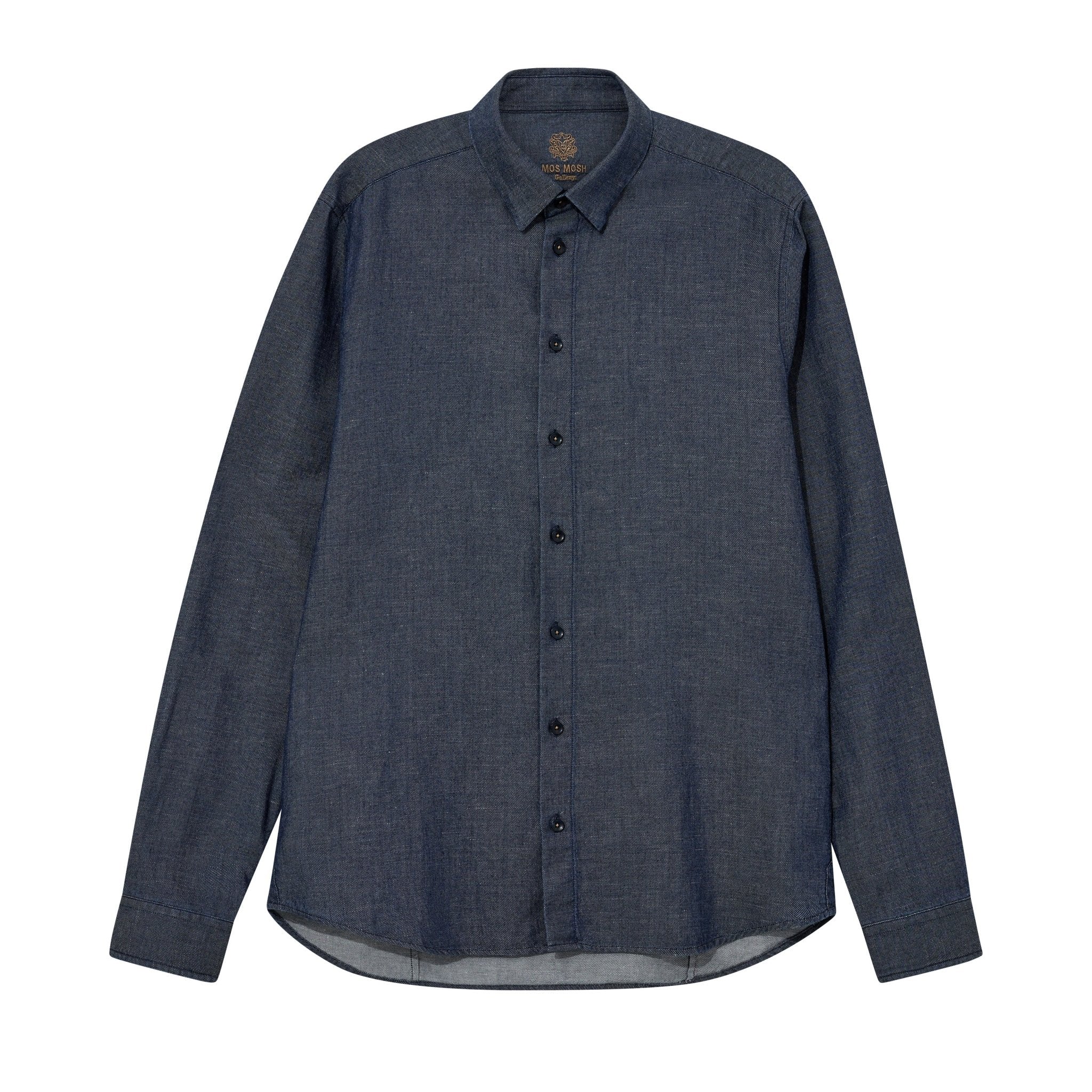 Mos Mosh Gallery Marco Chambray Shirt Navy - Image 2