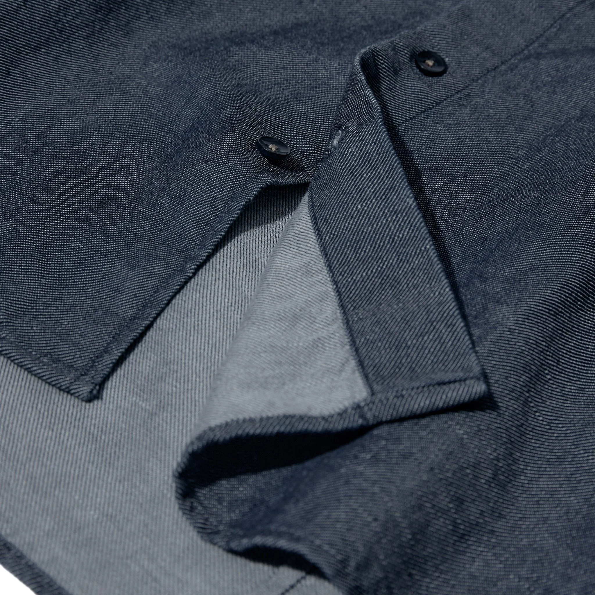Mos Mosh Gallery Marco Chambray Shirt Navy - Image 3
