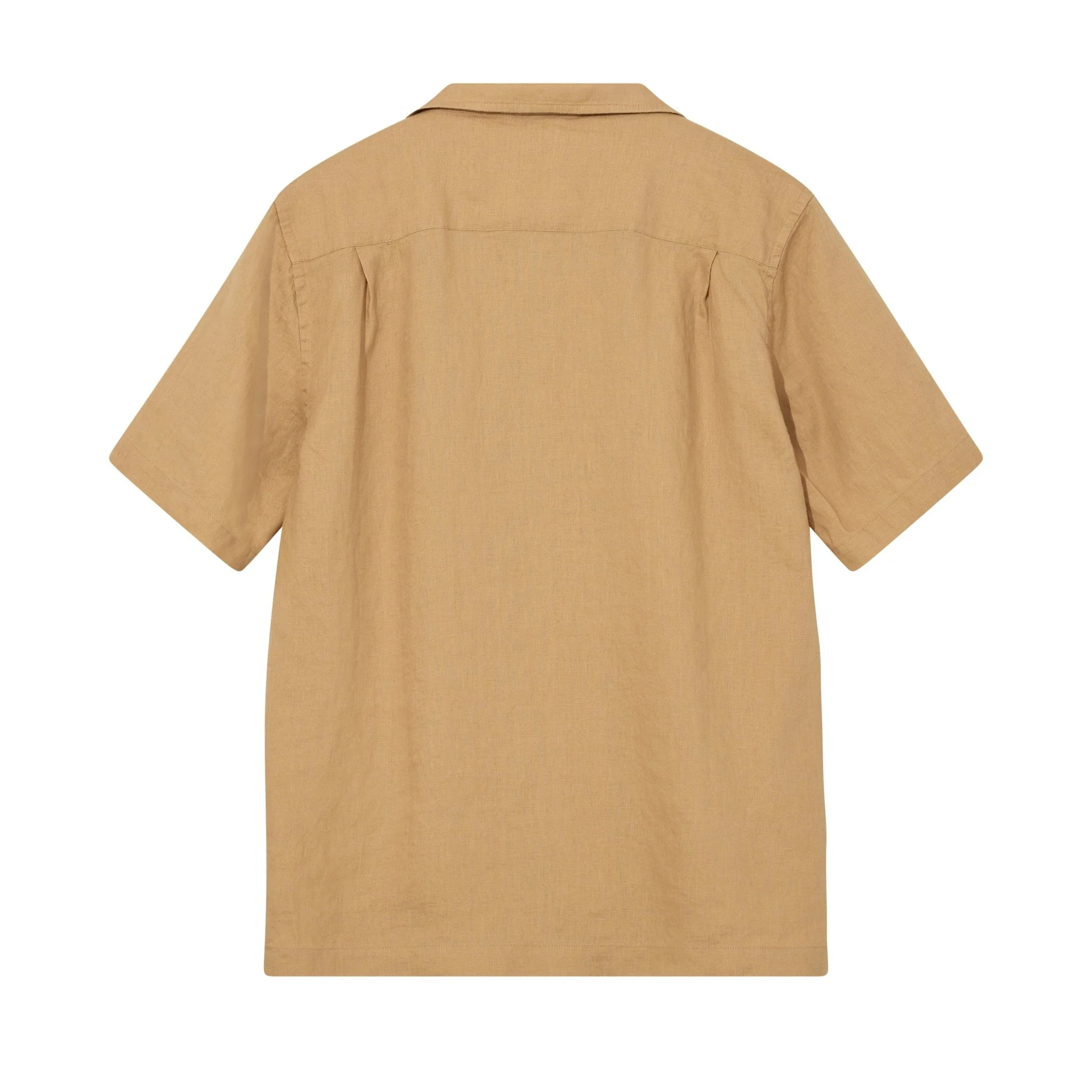 Mos Mosh Gallery Theo Linen Cuban Shirt Sahara - Image 4