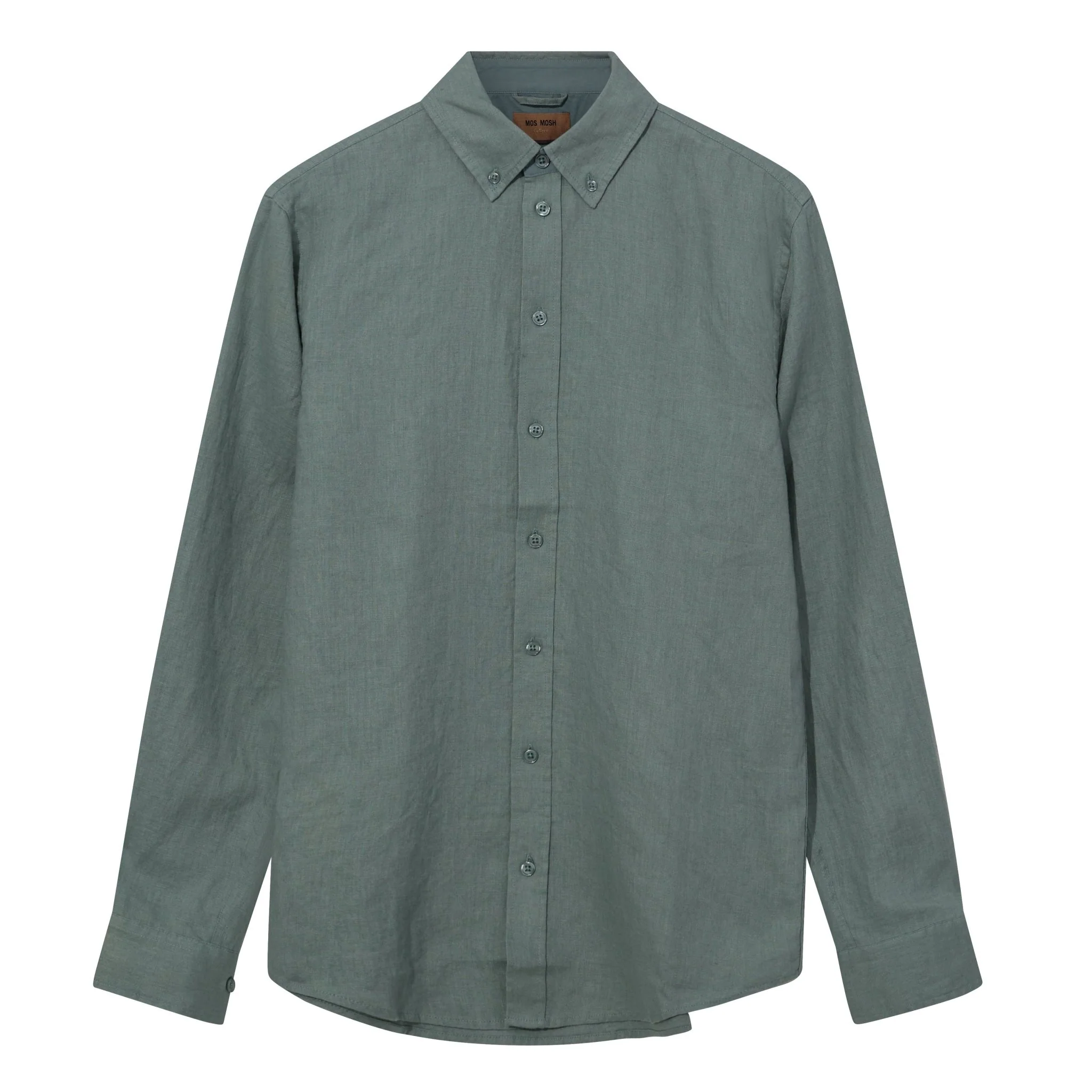 Mos Mosh Gallery Theo Linen Shirt Ice Greenville