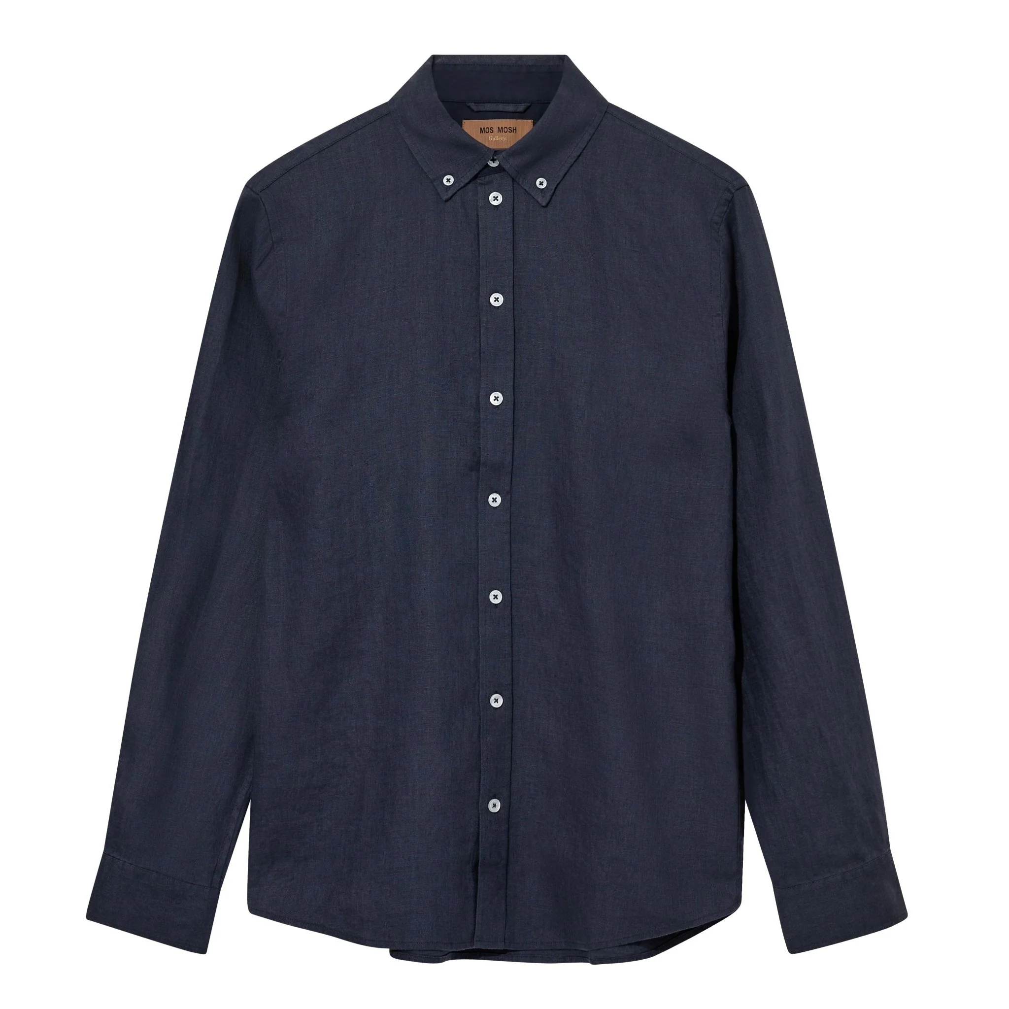 Mos Mosh Gallery Theo Linen Shirt Mood Indigo