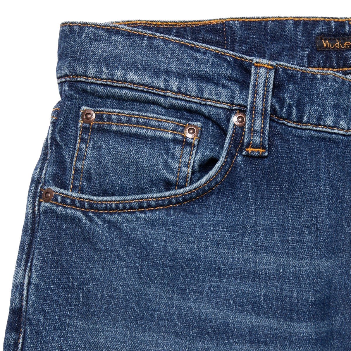 Nudie Jeans Solid Ollie Wild Blue - Image 4