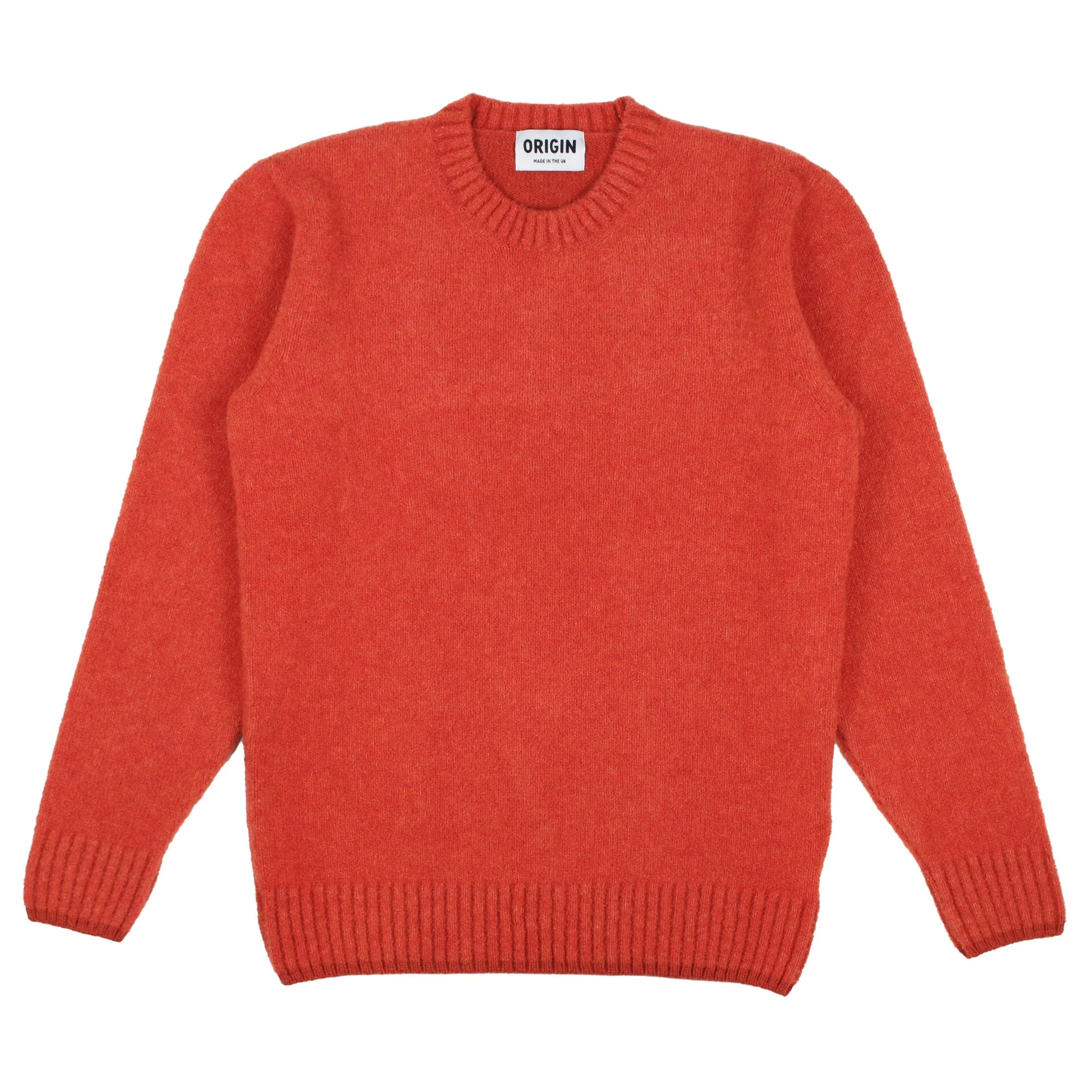 Origin Knitwear Piccadilly Crew Burnt Orange / Ember