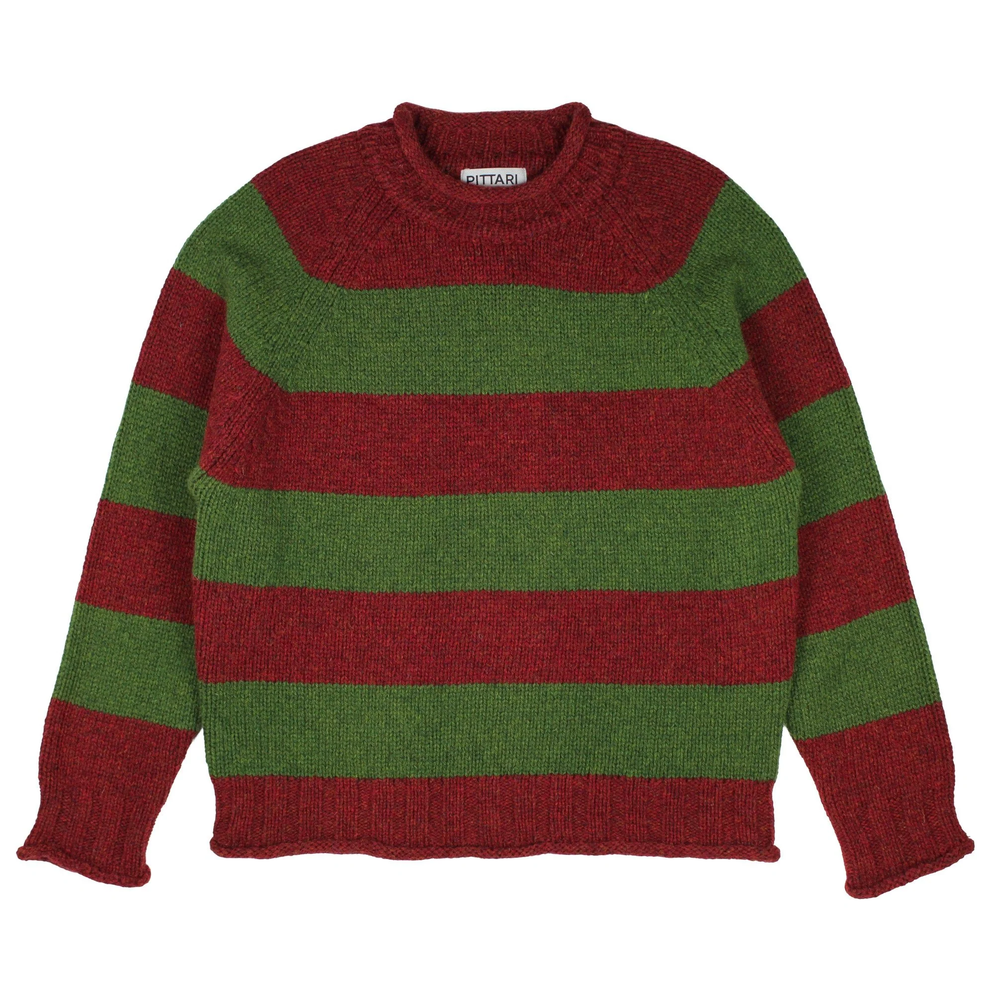 Pittari Knitwear C J Hoops Red/Green