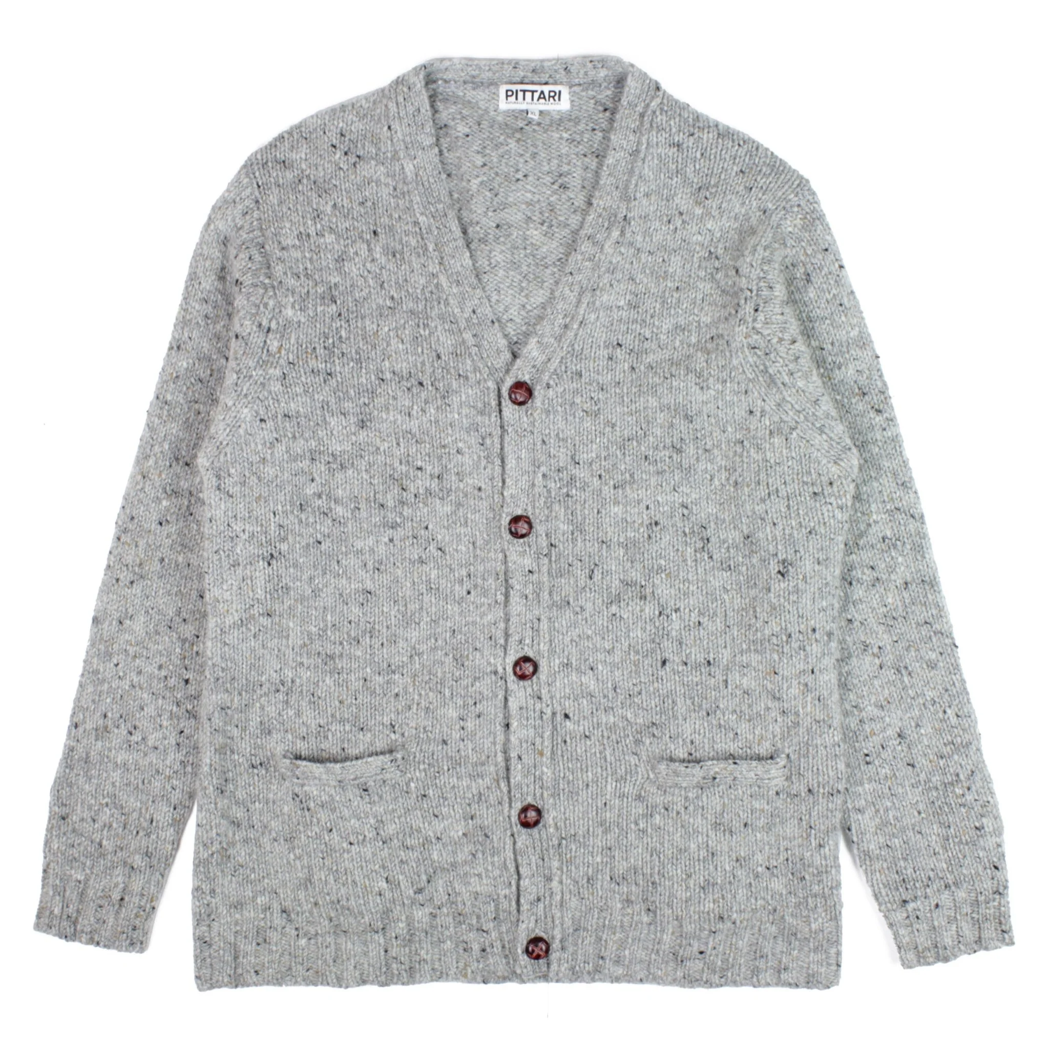 Pittari Knitwear Roy Donegal Cardigan Ardara Grey
