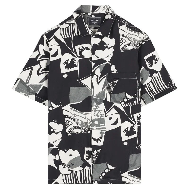 Portuguese Flannel Cuca Tencel Shirt Black