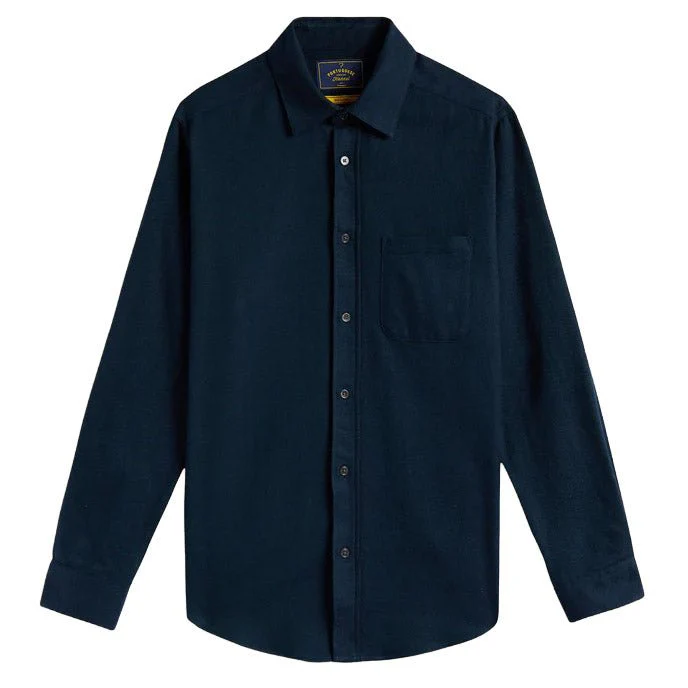 Portuguese Flannel Espiga Herringbone Flannel Shirt Green