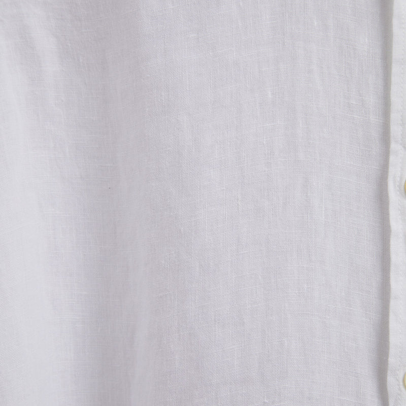 Portuguese Flannel Linen Long Sleeve Shirt White - Image 4