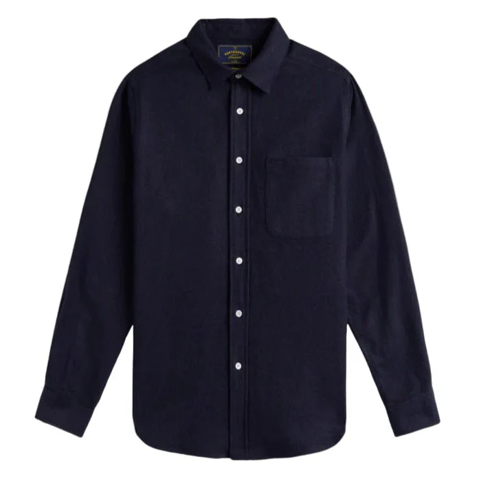 Portuguese Flannel Teca 2.0 Flannel Shirt Navy