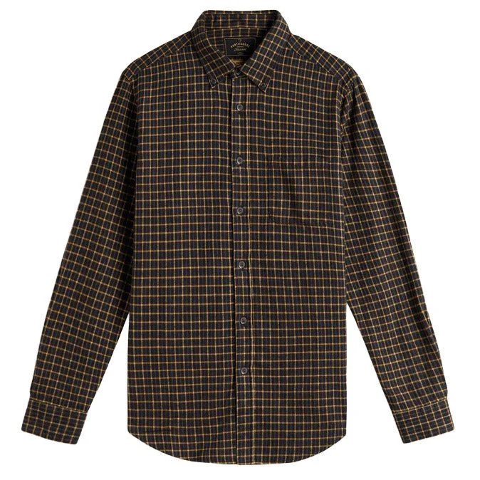 Portuguese Flannel Terra Flannel Check Shirt Brown