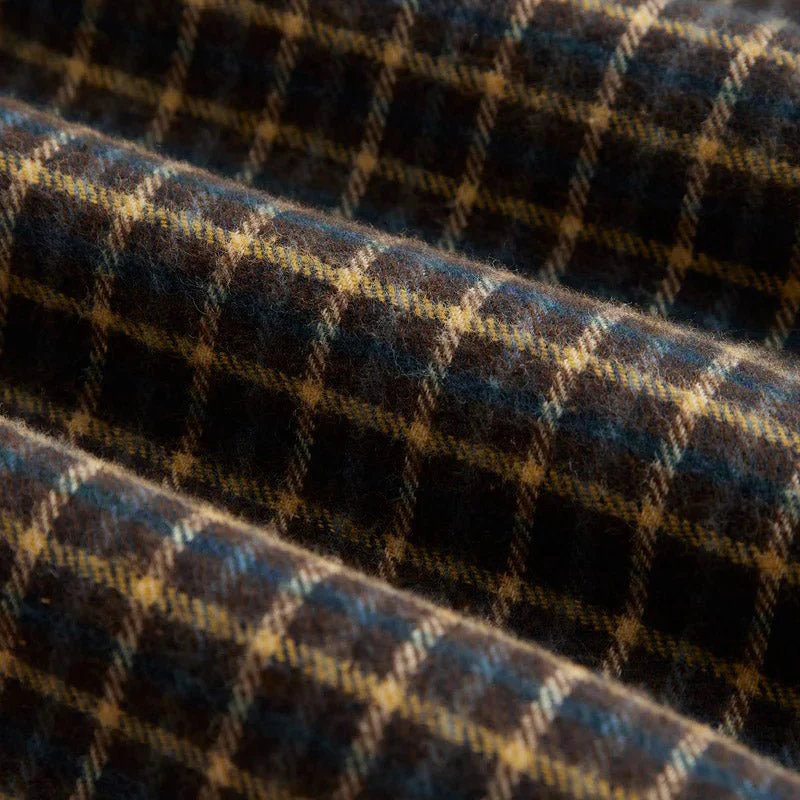 Portuguese Flannel Terra Flannel Check Shirt Brown - Image 3