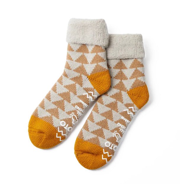 RoToTo Comfy Room Socks Beige/Gold - Image 2