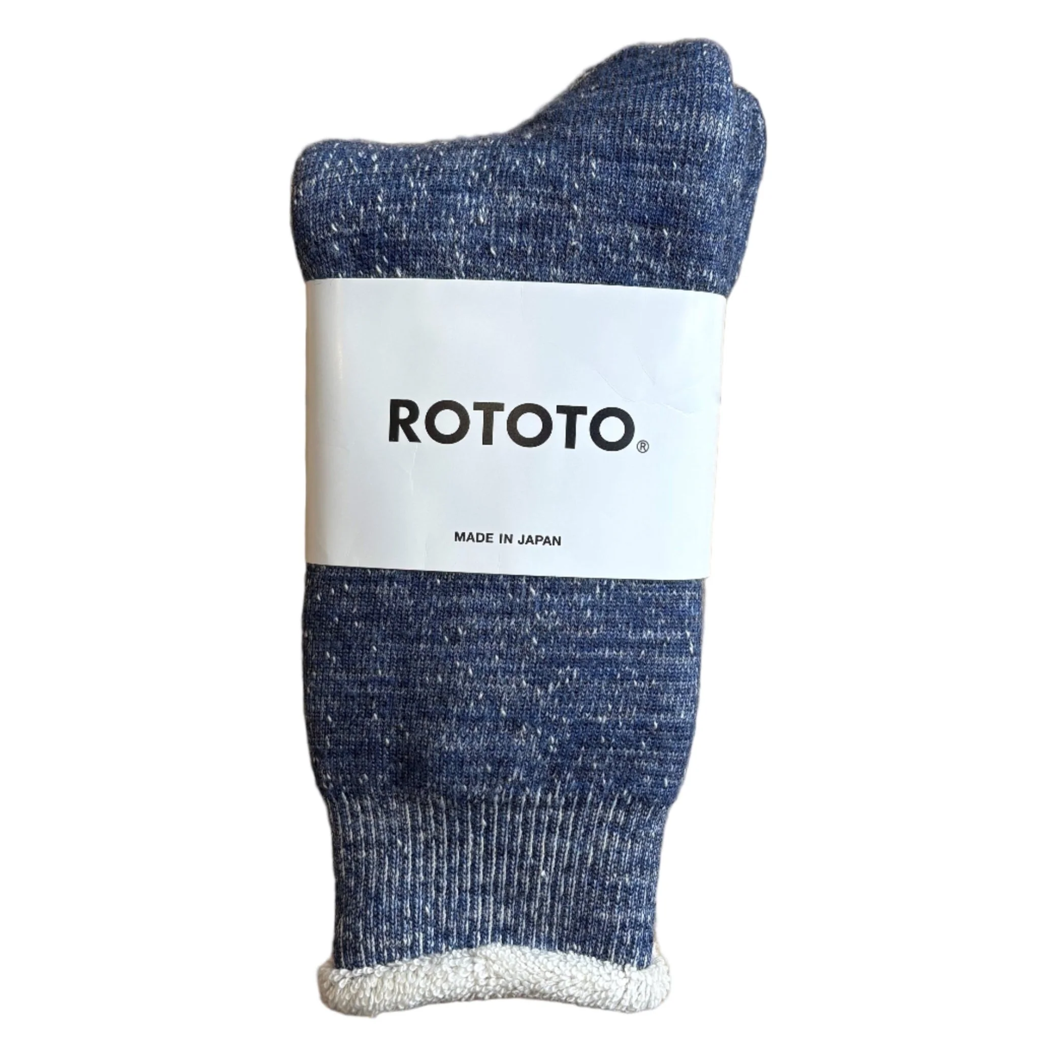 RoToTo Double Face Crew Socks Deep Ocean