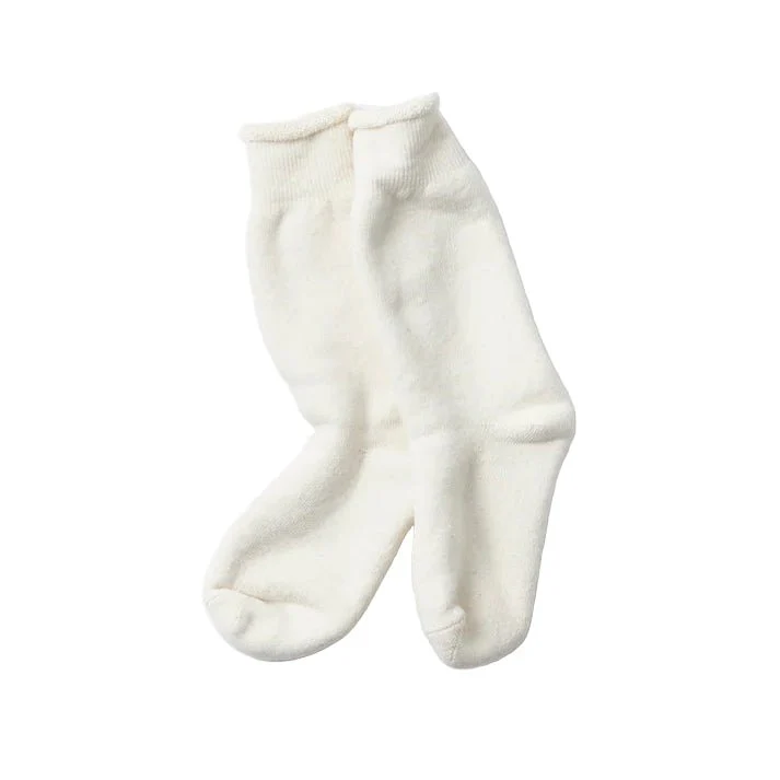 RoToTo Double Face Crew Socks Ivory - Image 3