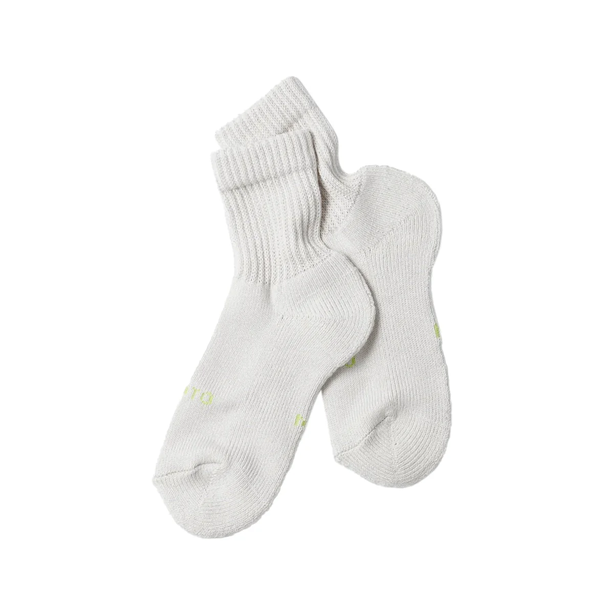 RoToTo Everyday Pile Mini Crew Sock Light Grey