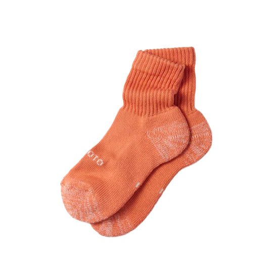 RoToTo Everyday Pile Mini Crew Sock Light Orange