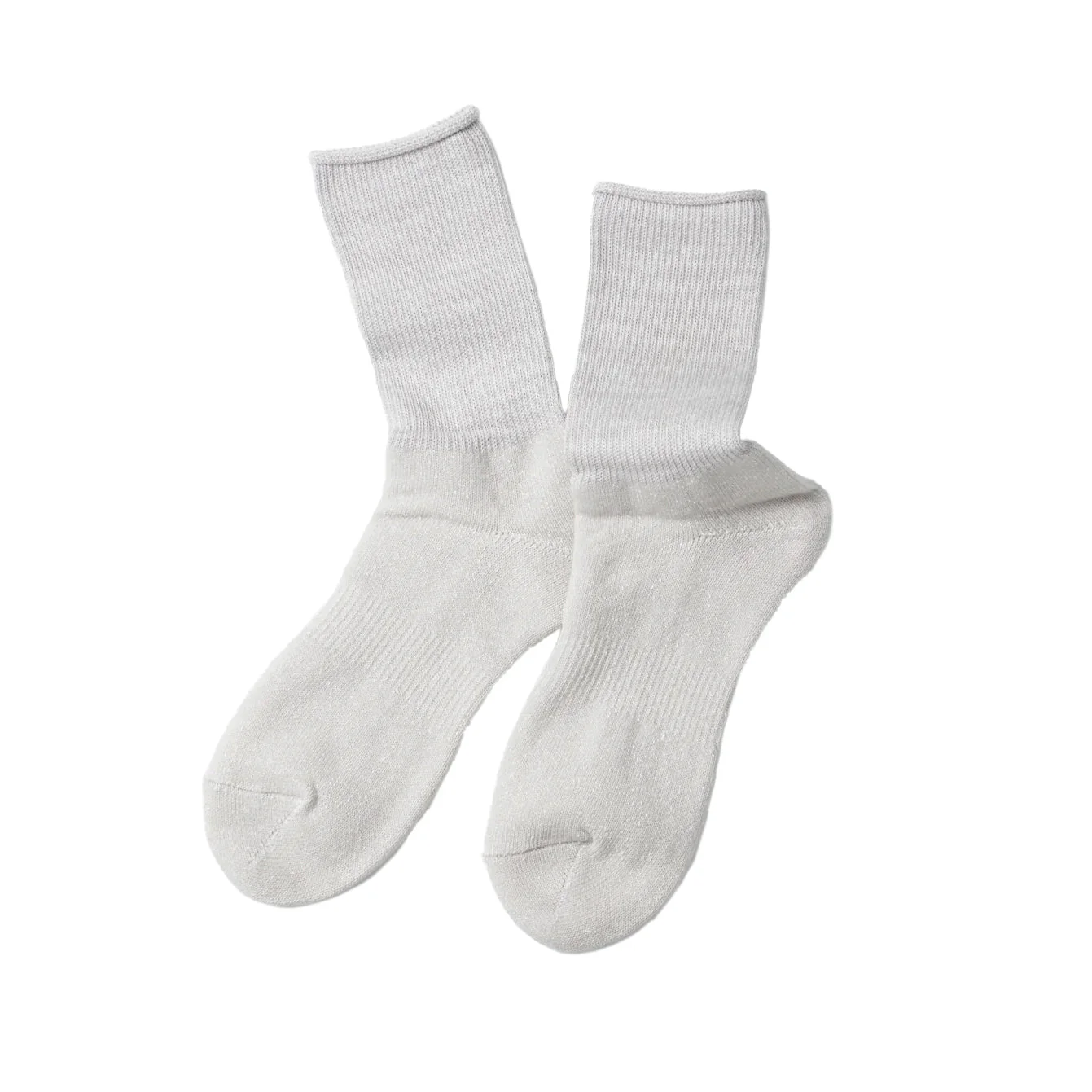 RoToTo Washi Pile Crew Socks Light Grey