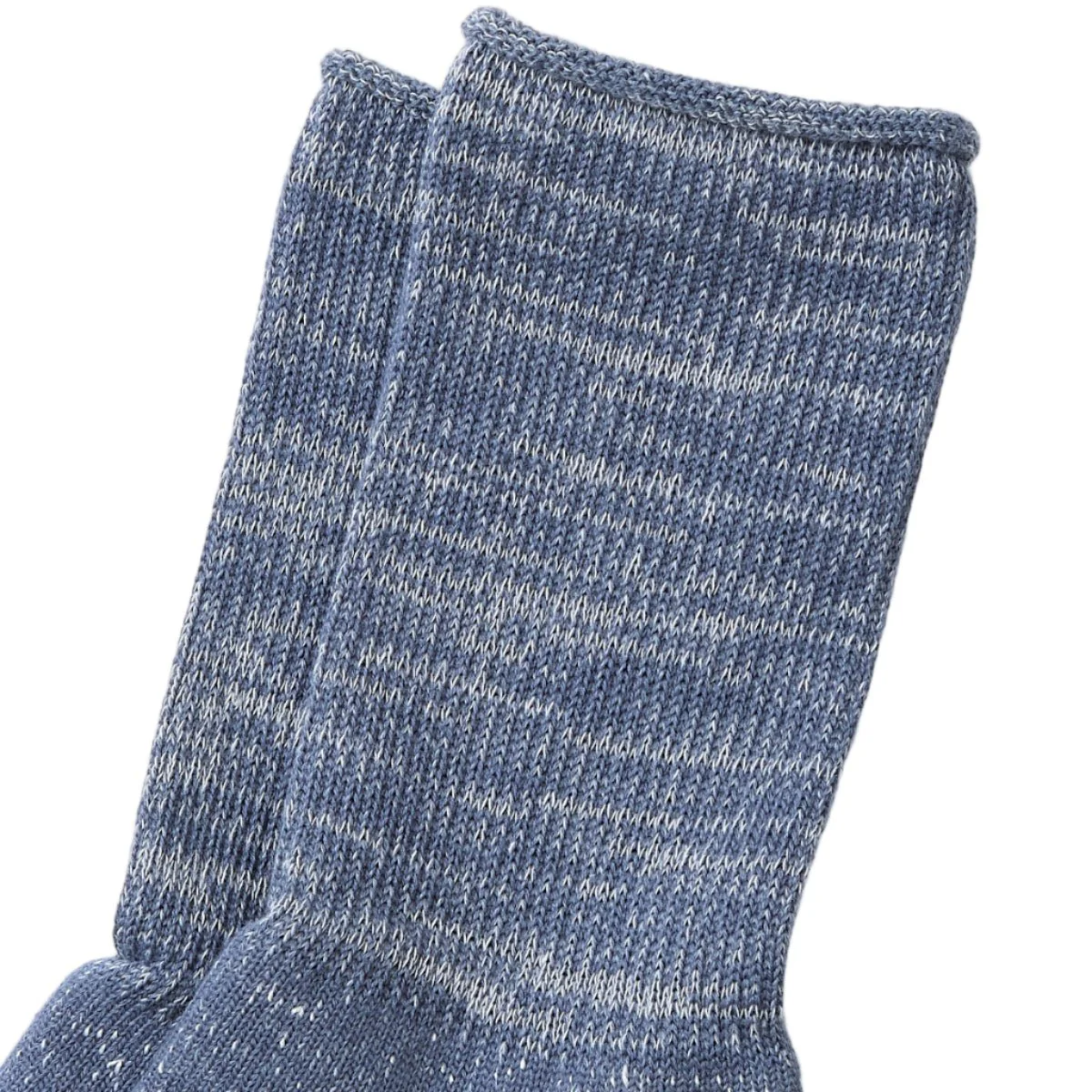 RoToTo Washi Pile Crew Socks Slate Blue - Image 3
