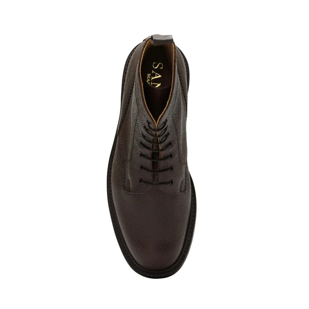 Sanders Kelso Grain Derby Boot Walnut - Image 3