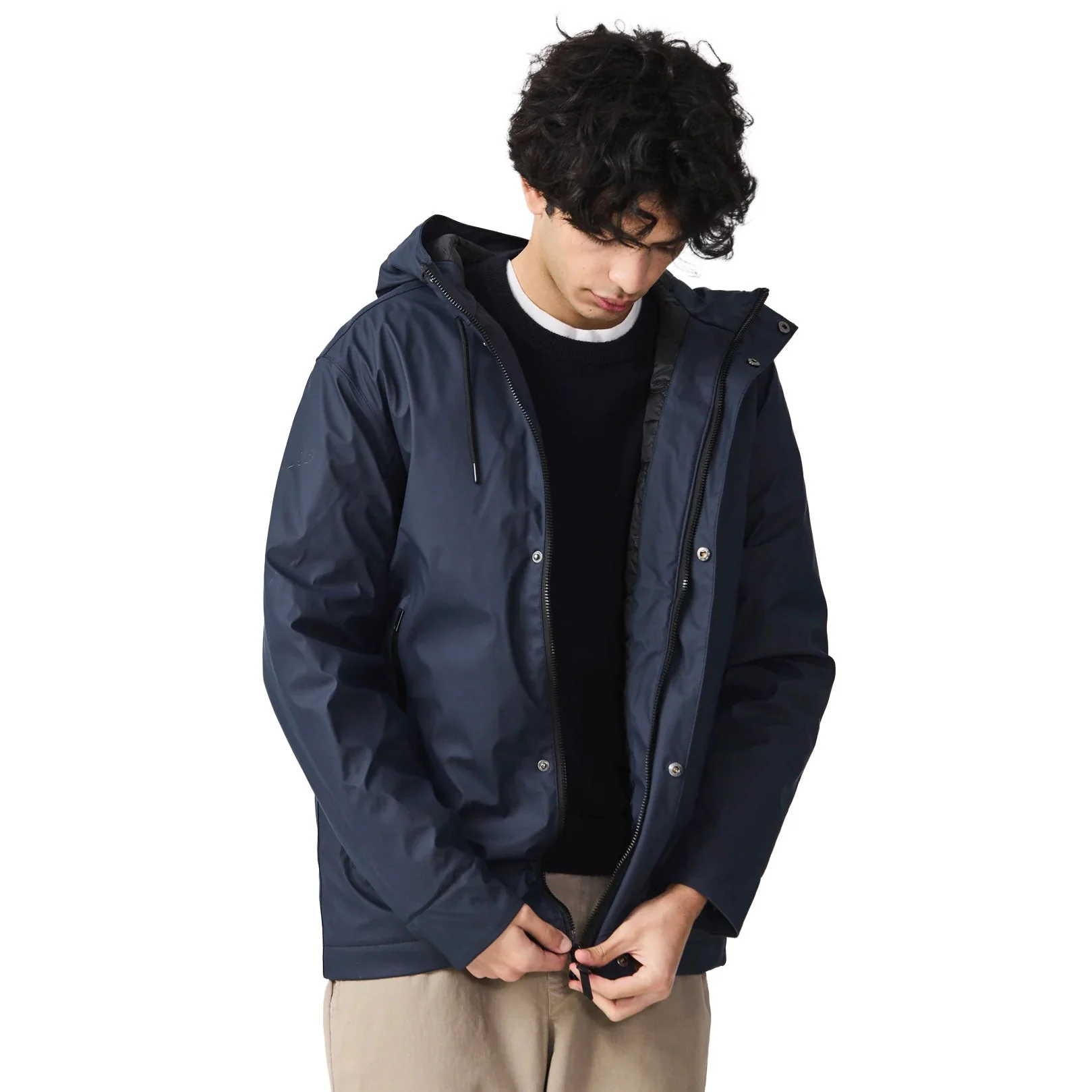 Tanta Rainwear Plas Waterproof Jacket Navy - Image 3