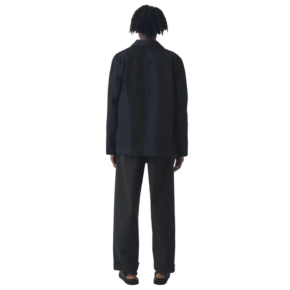 Toast Menswear Denim Chore Jacket Indigo Blue - Image 5