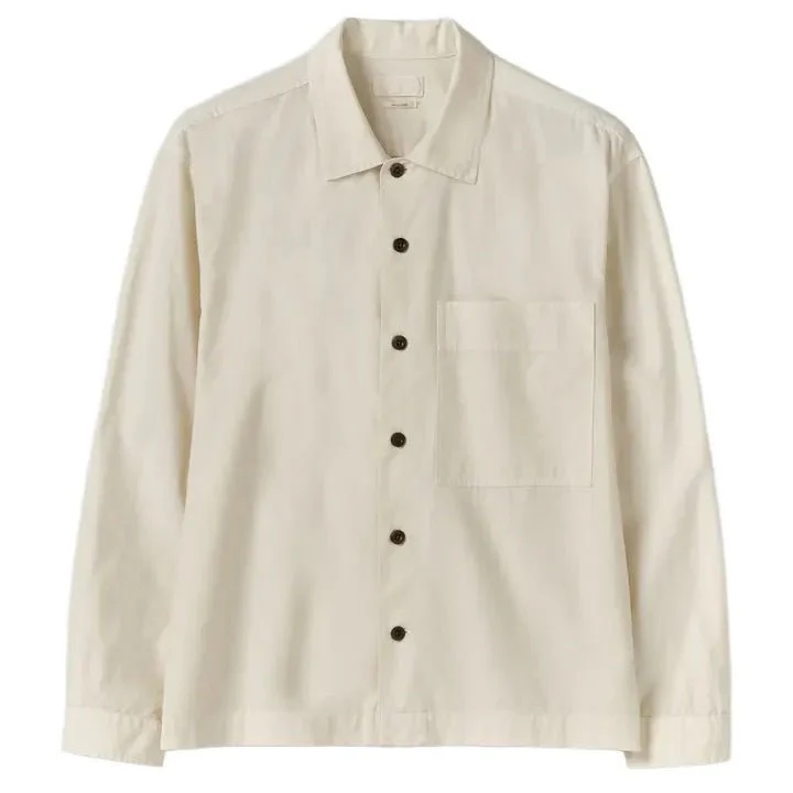 Toast Menswear Garment Dyed Oxford Shirt Ecru - Image 2