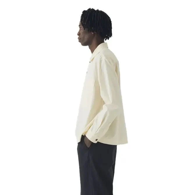 Toast Menswear Garment Dyed Oxford Shirt Ecru - Image 4