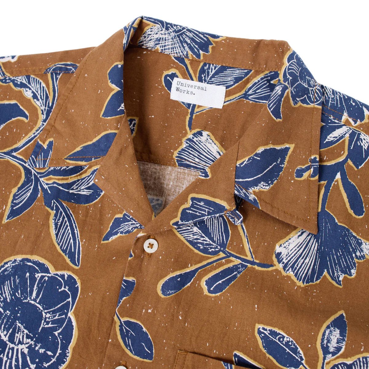 Universal Works Camp Shirt Nippon Flower Gold - Image 2