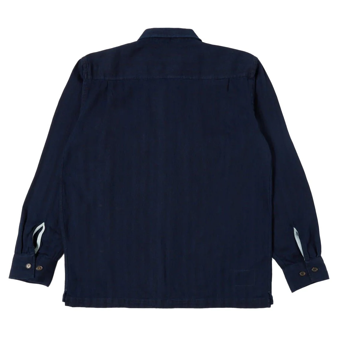 Universal Works Herringbone Utility Shirt Indigo - Image 3