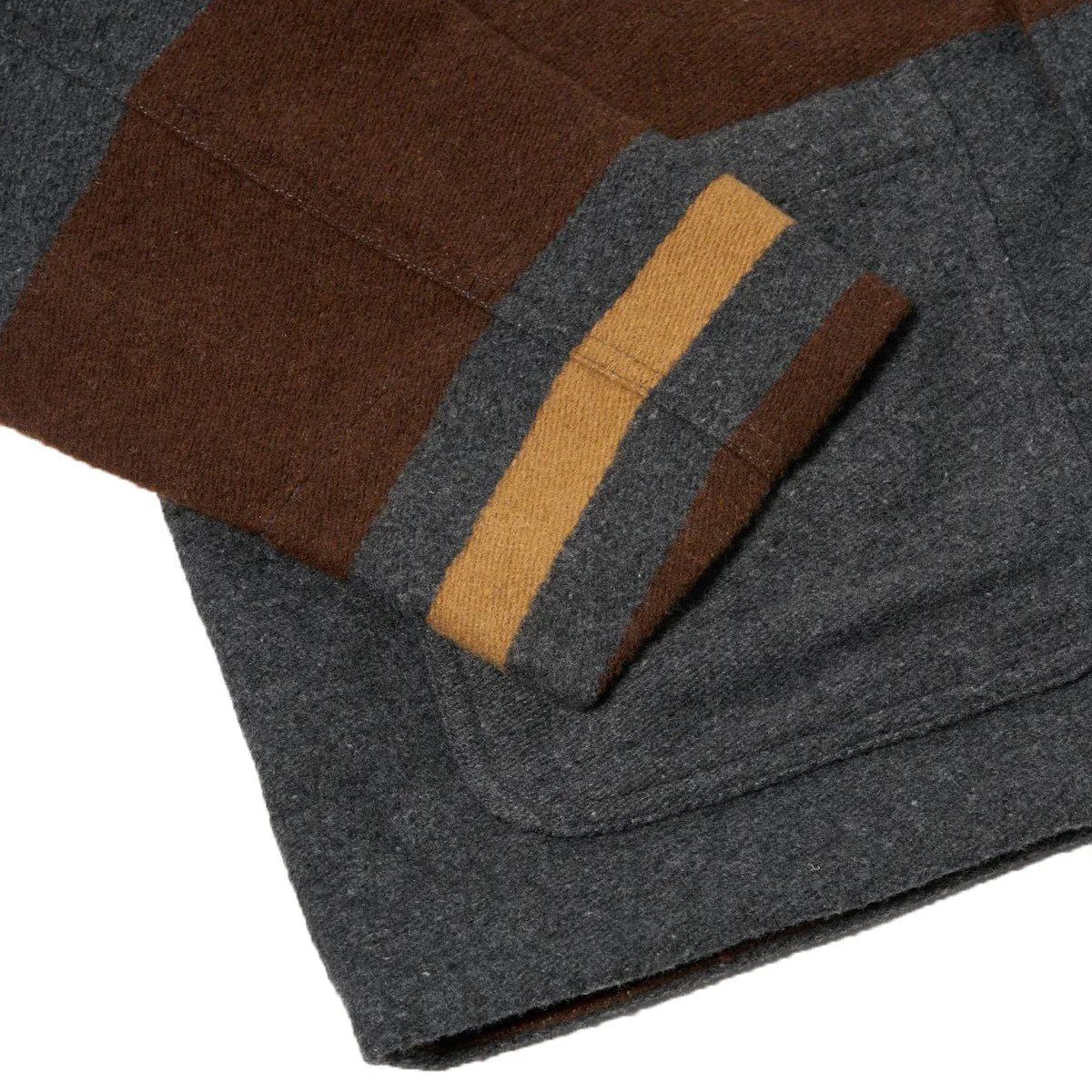 Universal Works Merchant Jacket Blanket Wool Mix Charcoal - Image 4